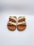 Caryatis greek sandals camel beige